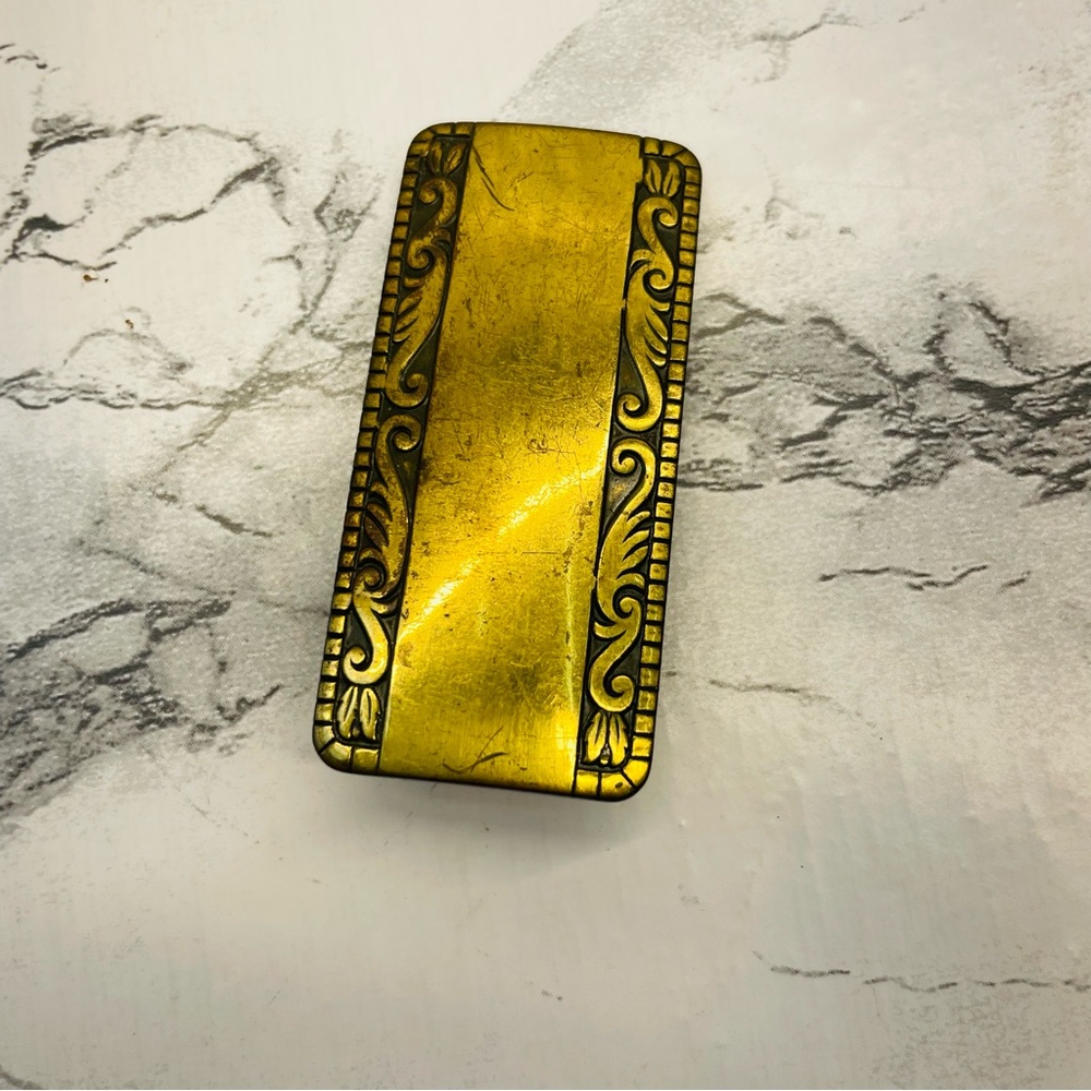 Vintage Ornate Gold Belt Buckle